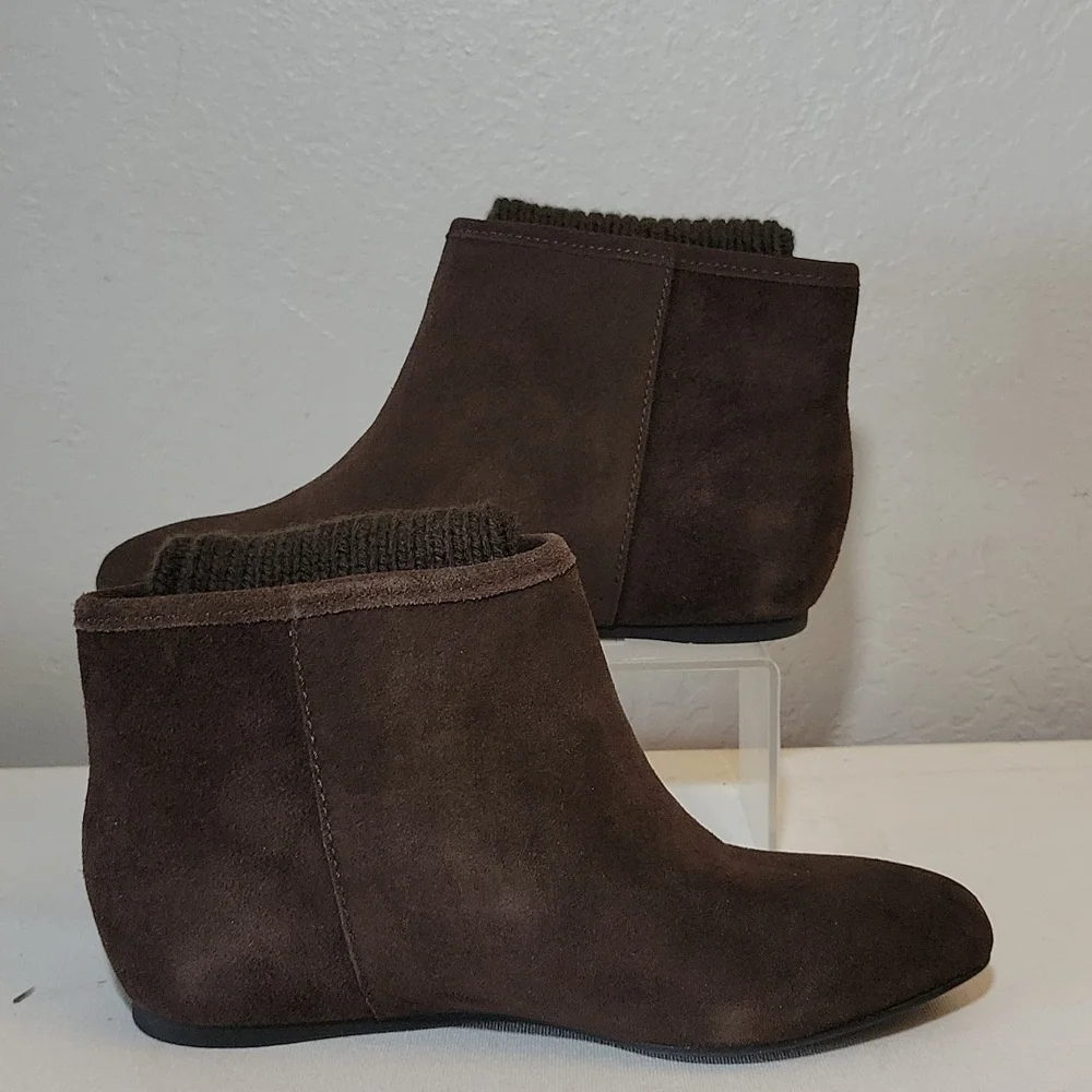 APEPAZZA Suede Ankle Sock Boot 35